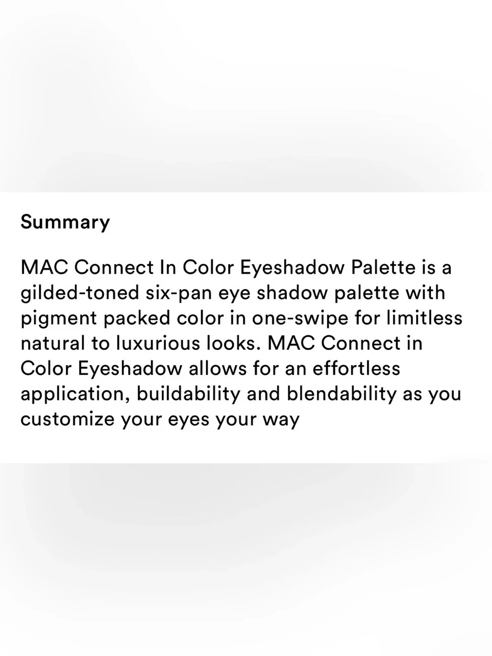 MAC Cosmetics nwob msrp